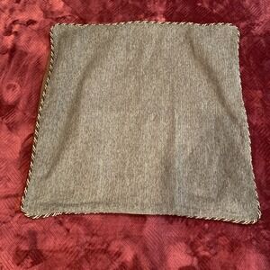 Croscill European Pillow Sham Corded Dark Green 25"‎ X 25" Brown Back